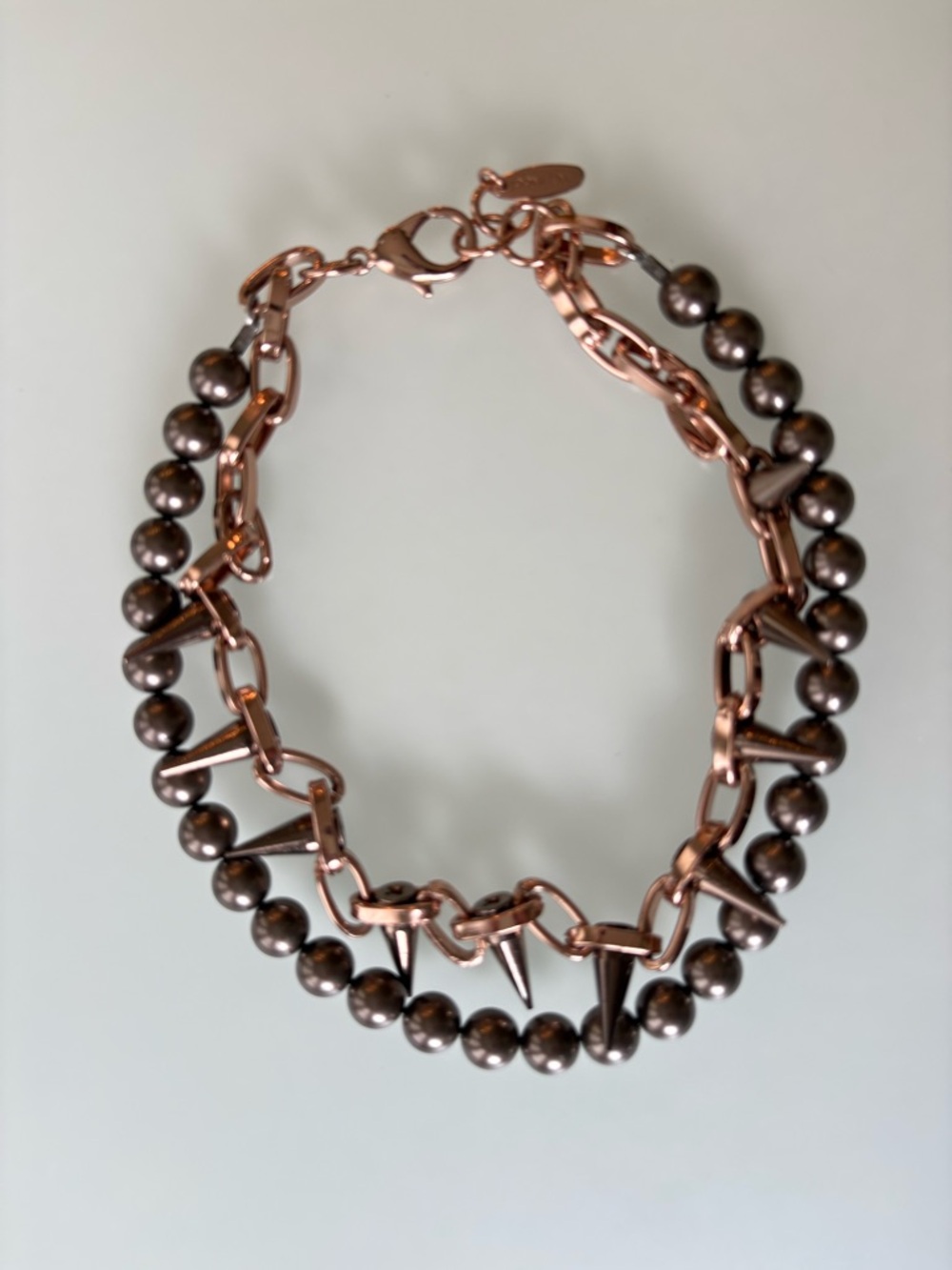 Joomi Lim Pearl & Spike Chain Necklace